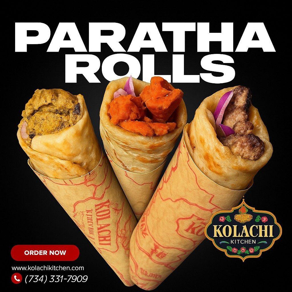 Paratha or Naan Rolls / Wraps.