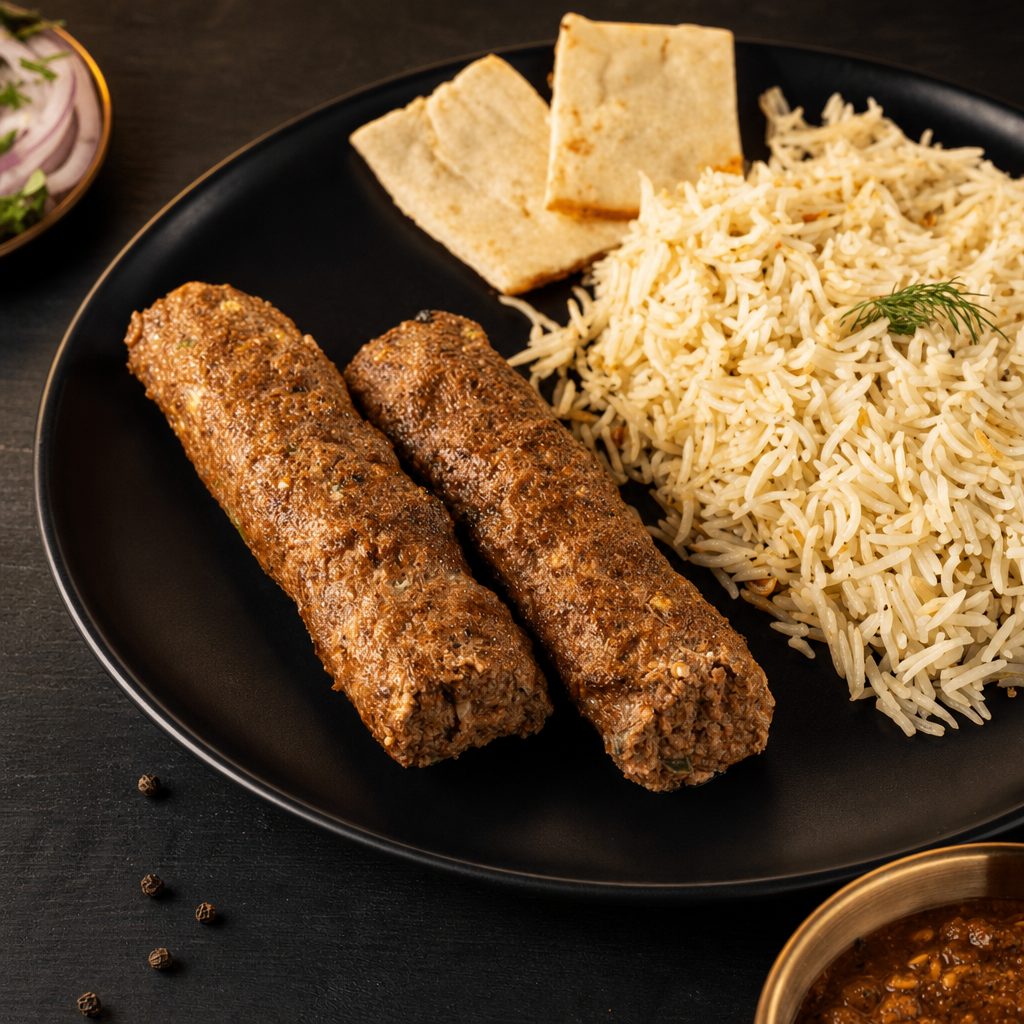Chicken Seekh Kabab.
